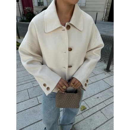 Shackets with Relaxed Fit Overshirt and Button Front - Image 2