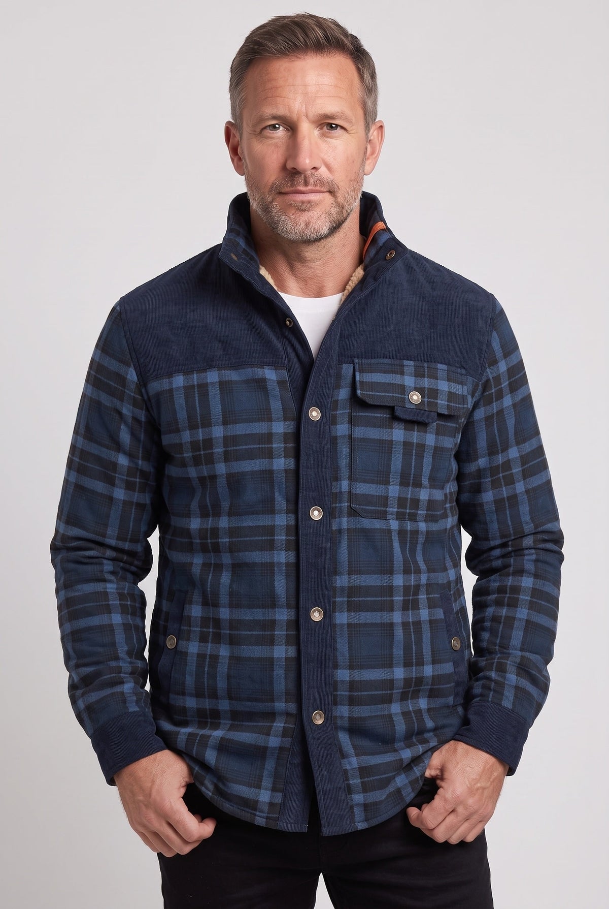 Shackets with Relaxed Overshirt Fit and Lining - Image 12
