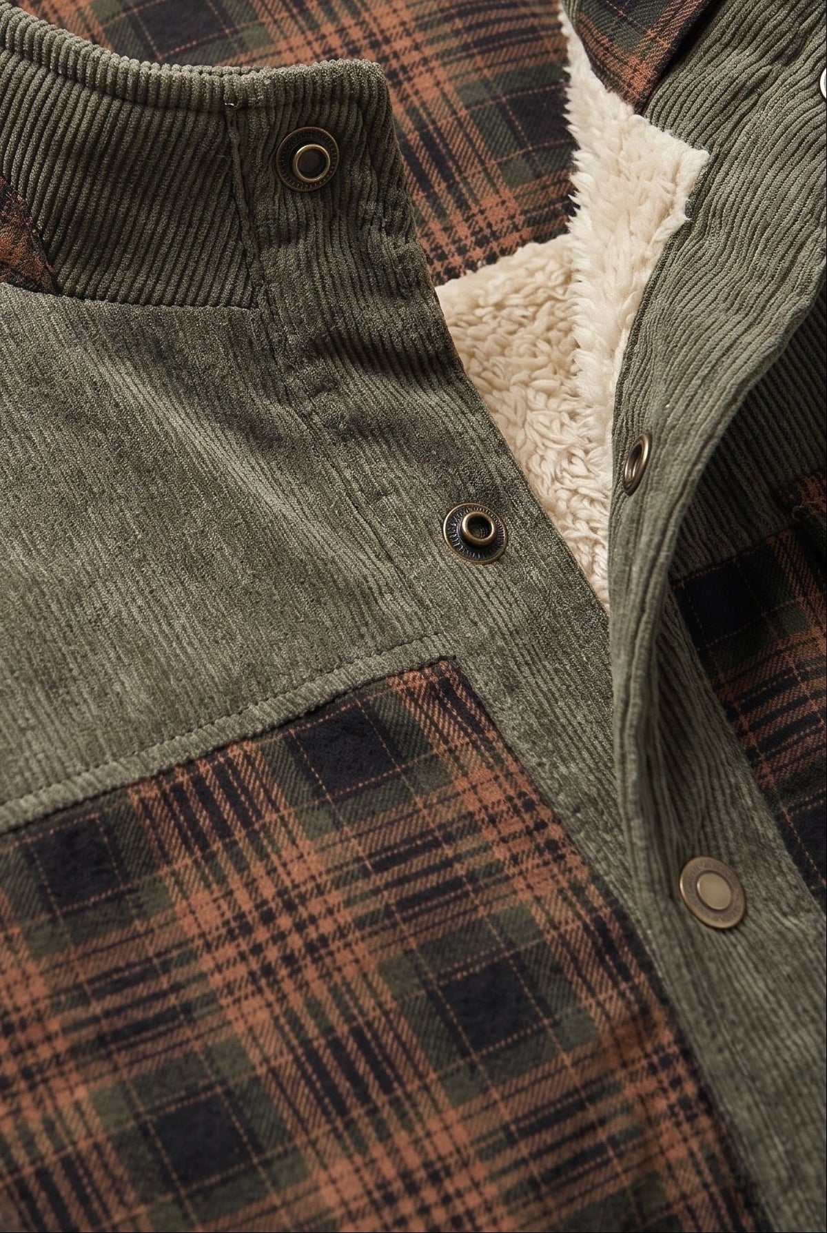 Shackets with Relaxed Overshirt Fit and Lining - Image 3