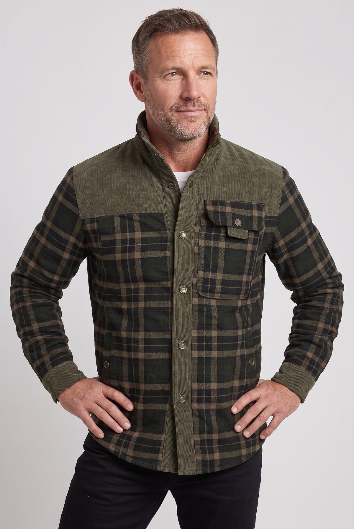 Shackets with Relaxed Overshirt Fit and Lining - Image 5