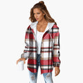 Shackets with Relaxed Plaid Flannel and Button-Front - Image 1
