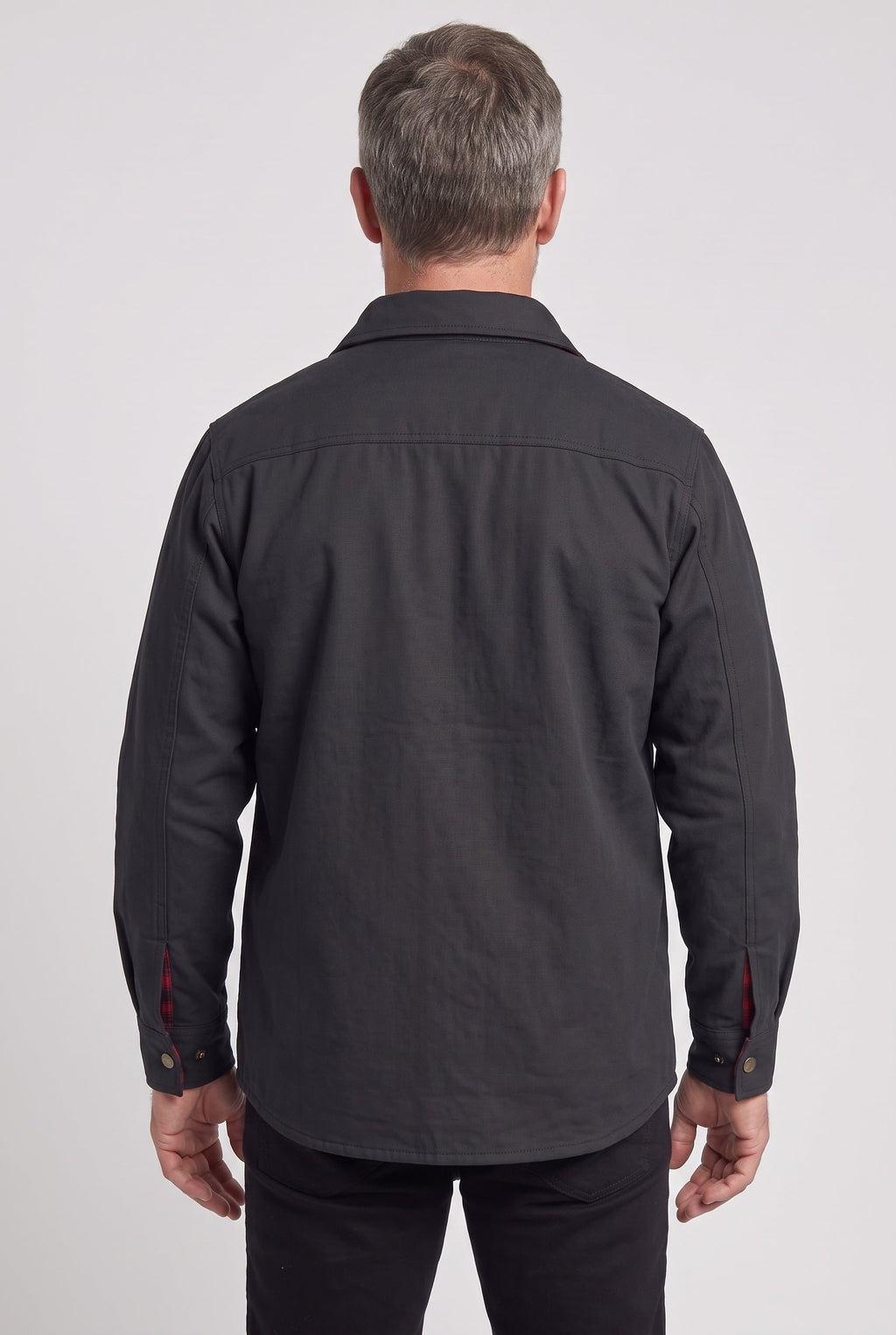 Shackets with Streamlined Utility Jacket and Flannel Lining - Image 2