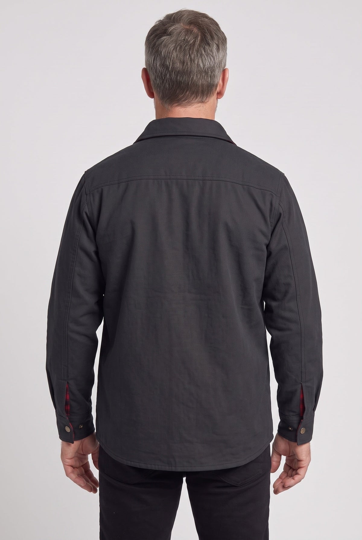 Shackets with Streamlined Utility Jacket and Flannel Lining - Image 2