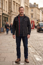 Shackets with Streamlined Utility Jacket and Flannel Lining - Image 6