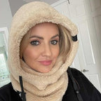 Sherpa Balaclava Ski Mask With Adjustable Hood And Windproof Design - Image 1