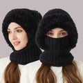 Sherpa Fleece Balaclava With Neck Warmer Windproof Adjustable Ski Mask - Image 1