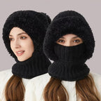 Sherpa Fleece Balaclava With Neck Warmer Windproof Adjustable Ski Mask - Image 1