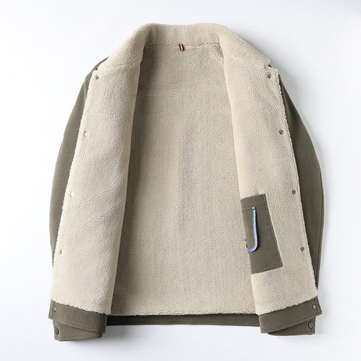 Sherpa Jacket with Cozy Blend and Button-Front - Image 3