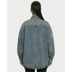 Shirt Jacket with Relaxed Oversized Fit and Washed - Image 5