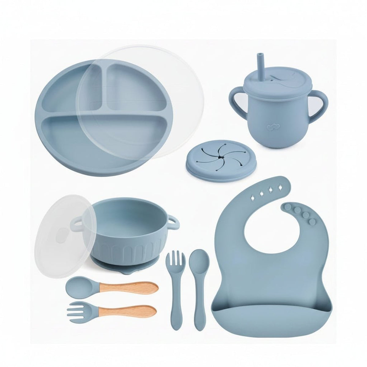 Silicone Feeding Set For Babies Learning To Eat Independently - Image 7