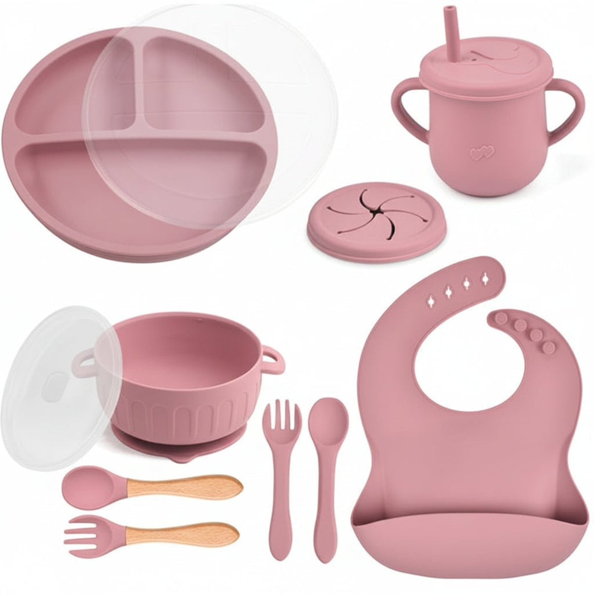 Silicone Feeding Set For Babies Learning To Eat Independently - Image 4