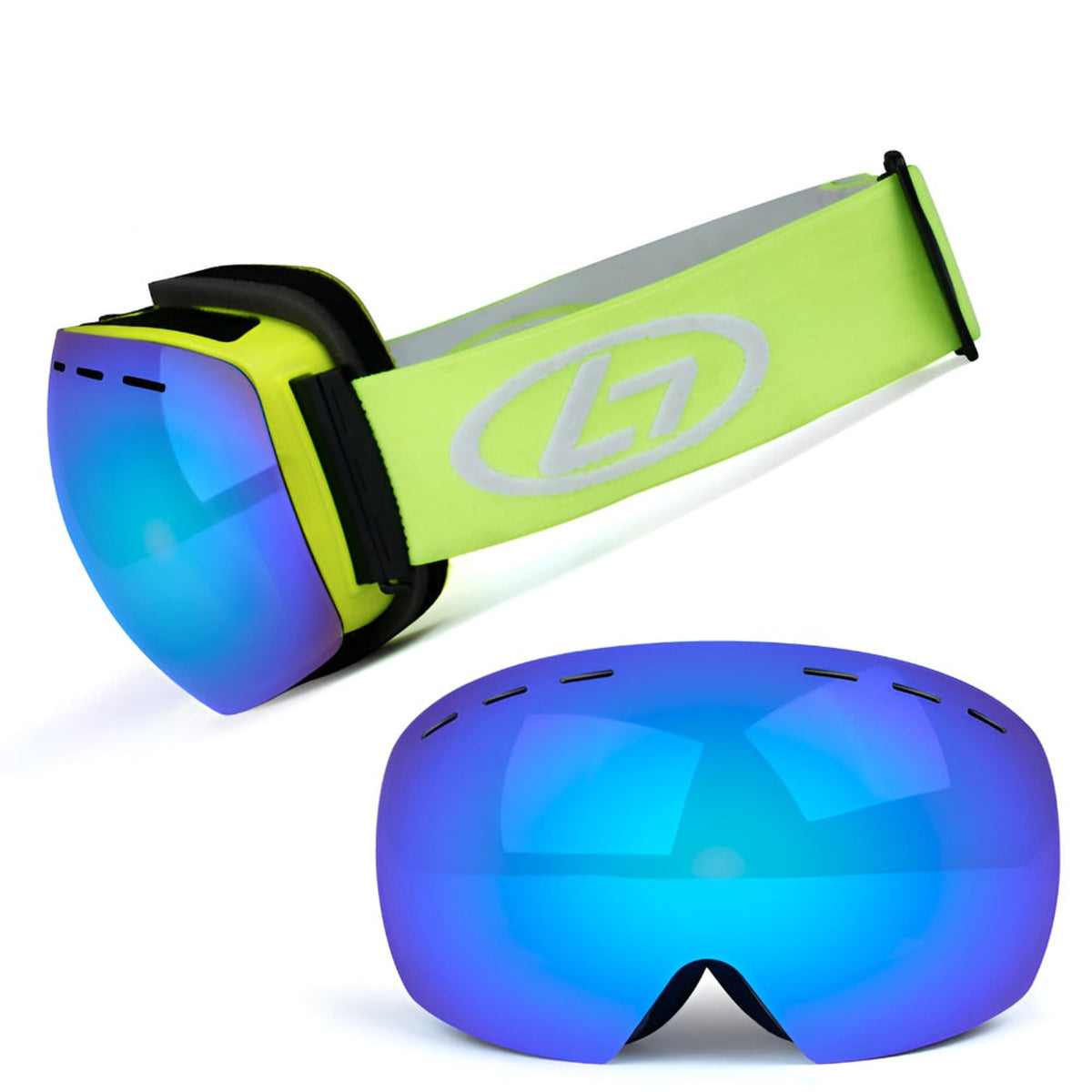Ski Goggles with Frameless Over-The-Glasses Design and Interchangeable Lens - Image 6