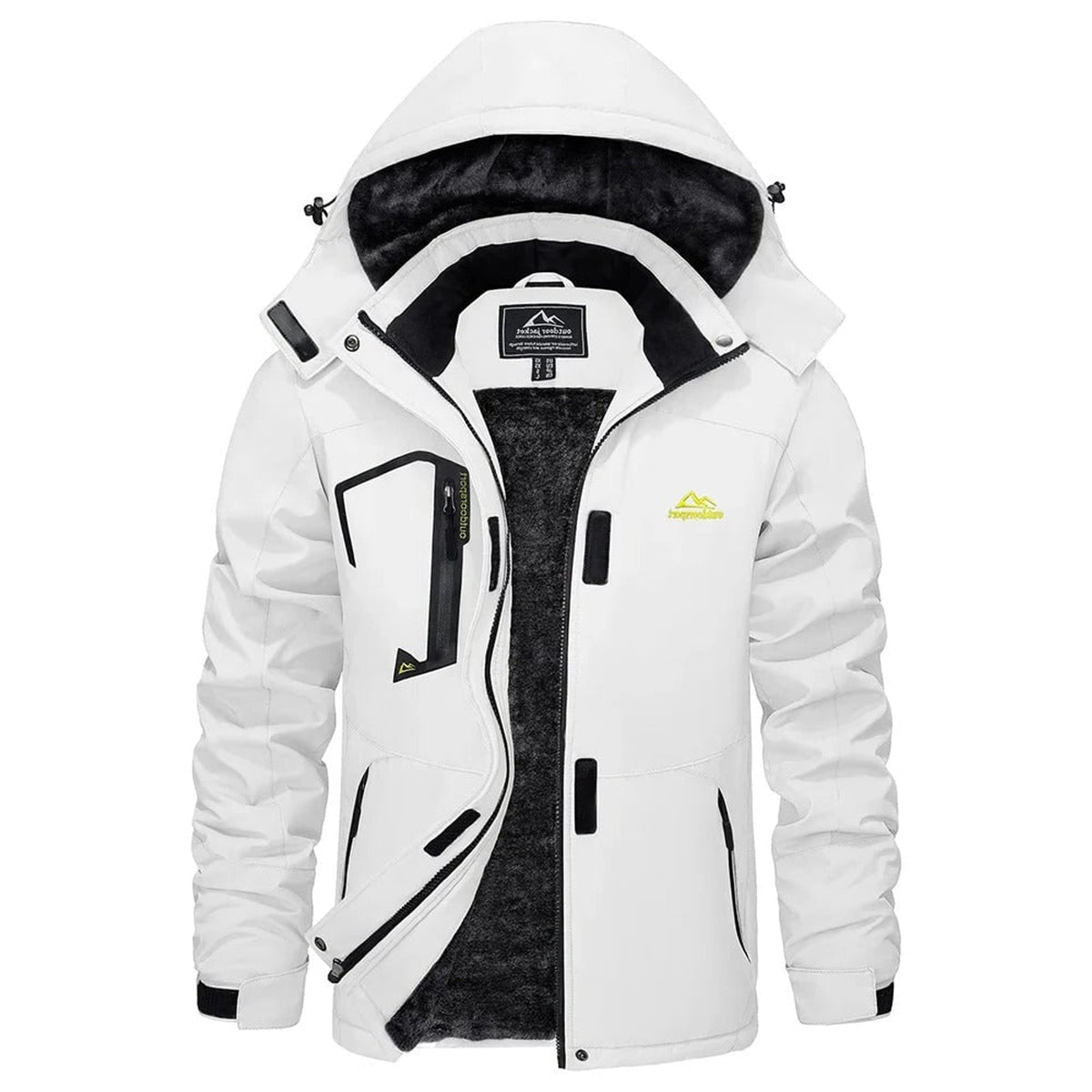 Ski Jacket with Thermal Insulated Lining and Detachable Hood - Image 1