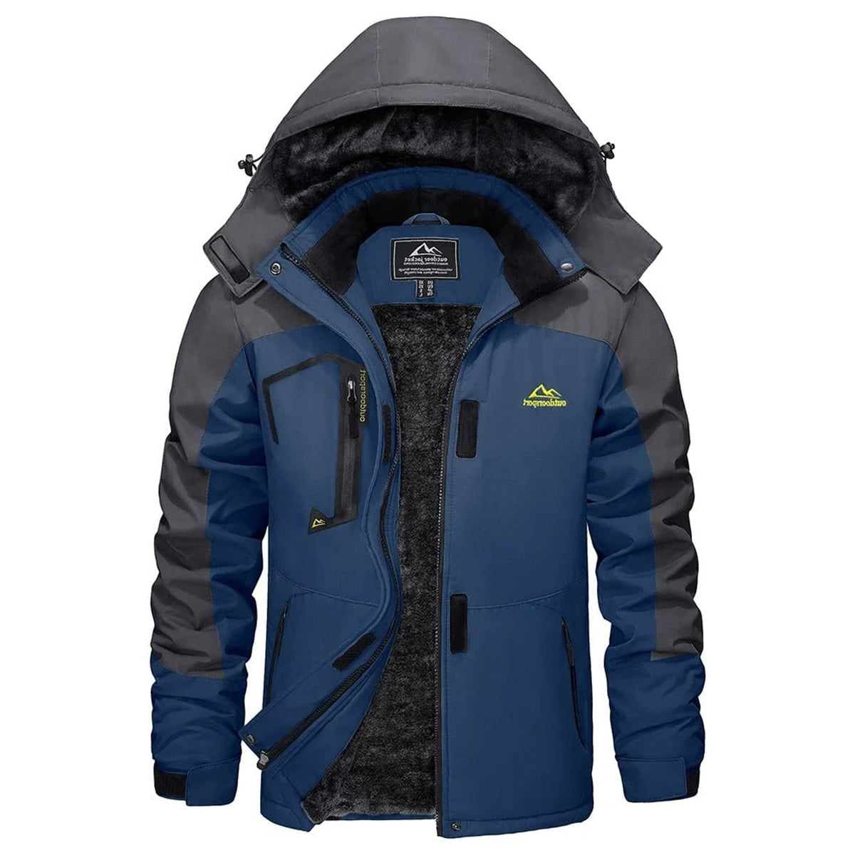 Ski Jacket with Thermal Insulated Lining and Detachable Hood - Image 2