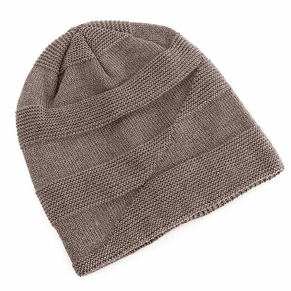 Slouchy Beanie with Warm Fleece Lining and Loose Fit - Image 5