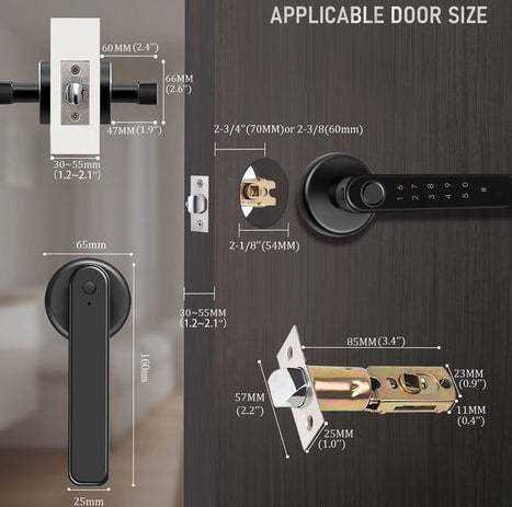 Smart Door Lock With Bluetooth Fingerprint And Mobile App Control - Image 7