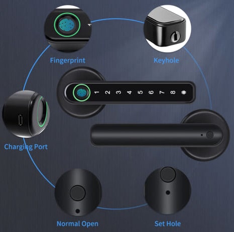 Smart Door Lock With Fingerprint Mobile App And Keypad Access - Image 9