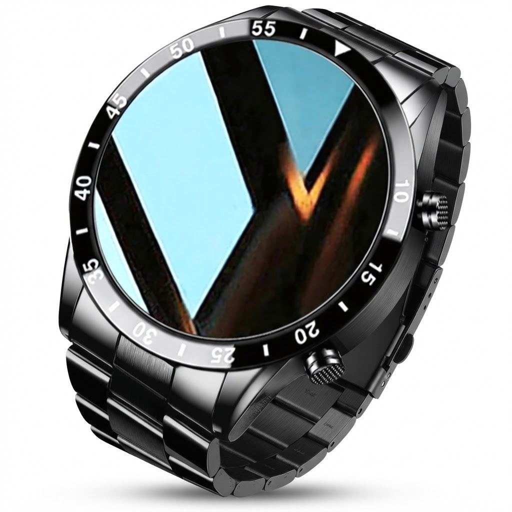 Stainless Steel Smart Watch With Amoled Display And 4G Connectivity - Image 1