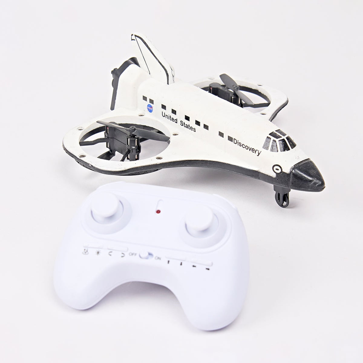 Smithsonian RC Space Shuttle Discovery Drone Remote Controlled Flying Toy - Image 3