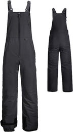 Snow Bib Overalls with Insulated Full-Length Design and Adjustable Straps - Image 1