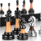 Solid-Wood Folding Chess Set With Board - Image 9