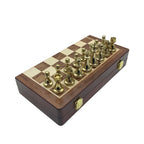 Solid Wood Folding Chess Set With Large Pieces Premium Gift Box - Image 7