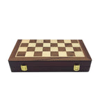 Solid Wood Folding Chess Set With Large Pieces Premium Gift Box - Image 5