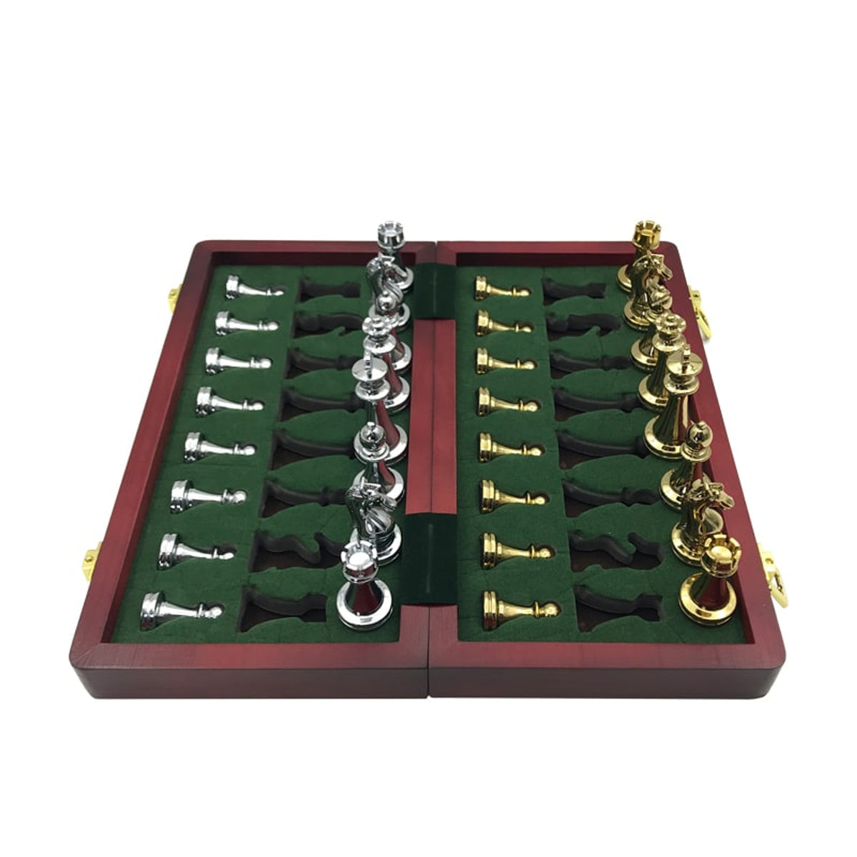 Solid Wood Folding Chess Set With Large Pieces Premium Gift Box - Image 6