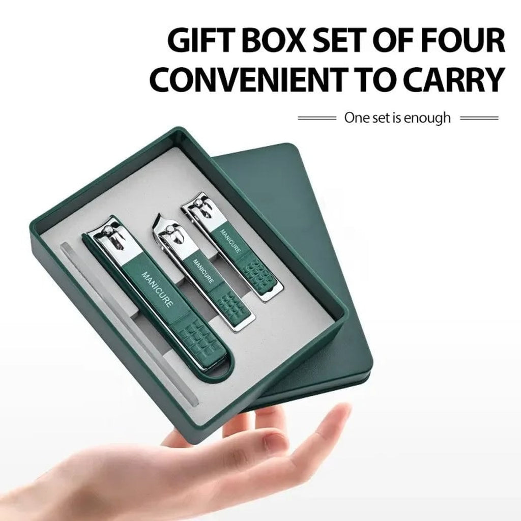 Stainless Steel Nail Care Set With Manicure Tools In Storage Box - Image 2