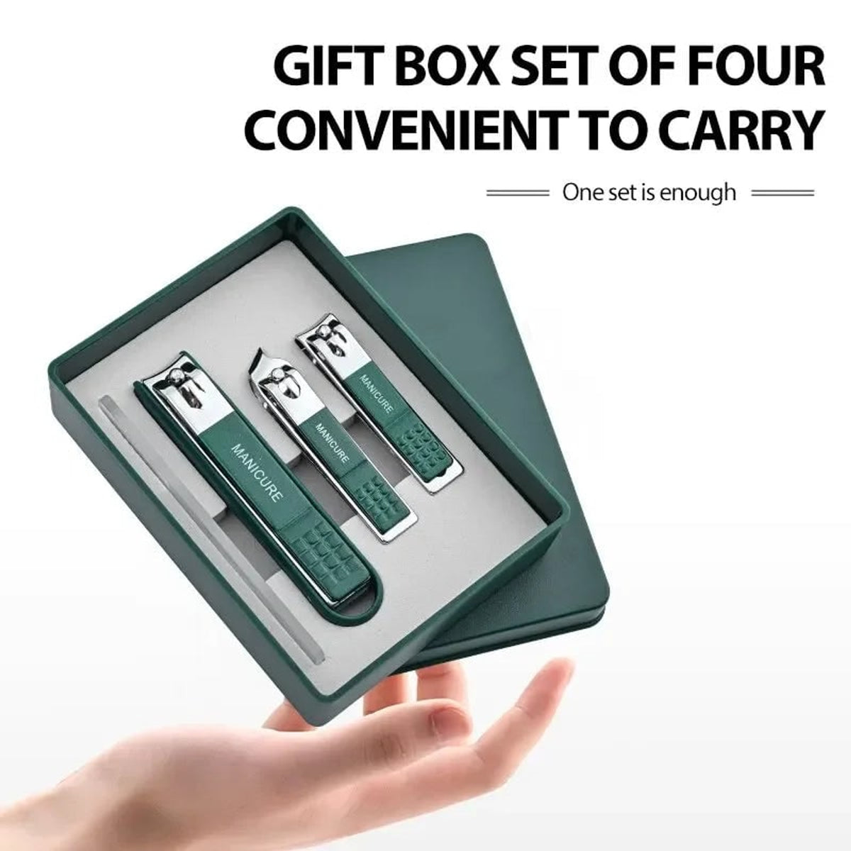 Stainless Steel Nail Care Set With Manicure Tools In Storage Box - Image 2