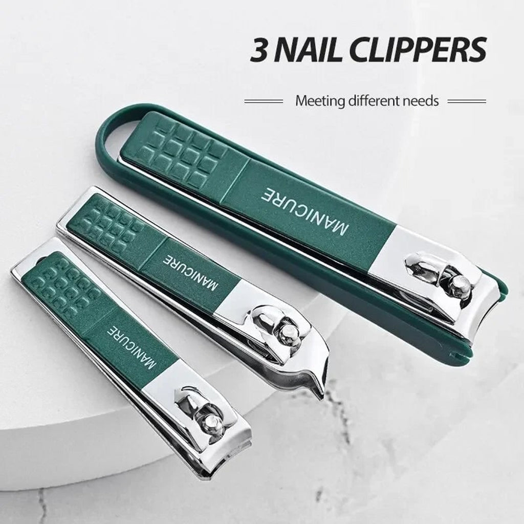 Stainless Steel Nail Care Set With Manicure Tools In Storage Box - Image 3