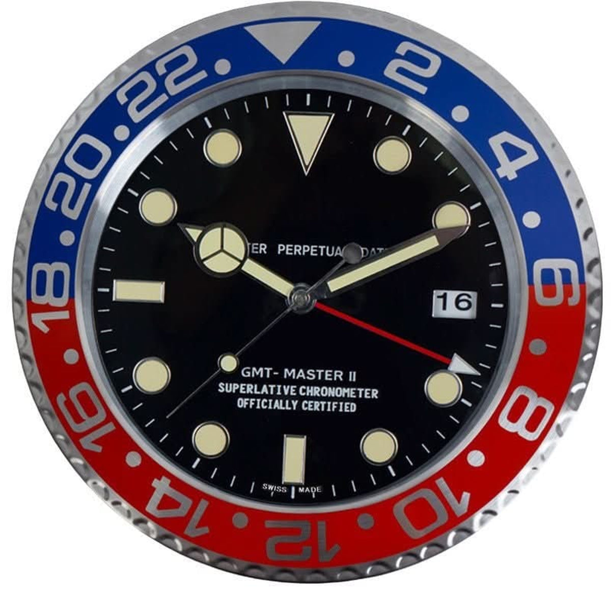 Stainless Steel Silent Wall Clock With Luminous Hands - Image 10