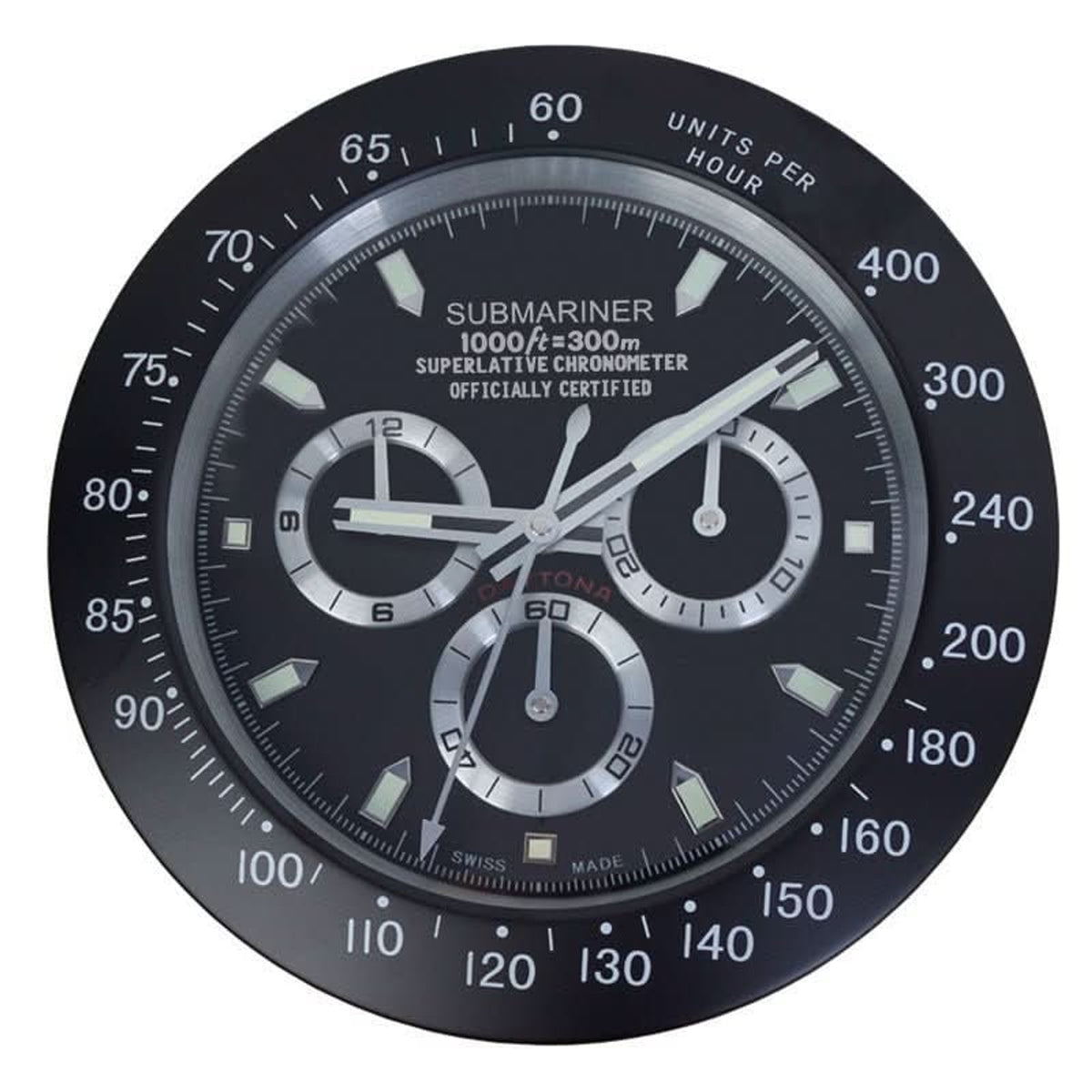 Stainless Steel Silent Wall Clock With Luminous Hands - Image 11