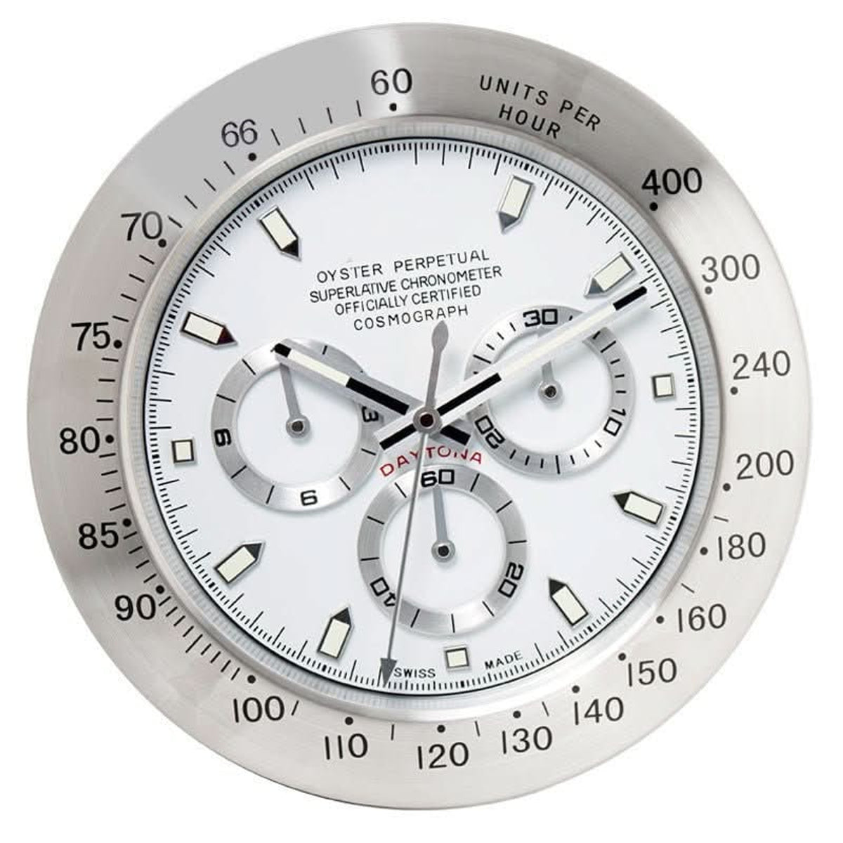 Stainless Steel Silent Wall Clock With Luminous Hands - Image 12