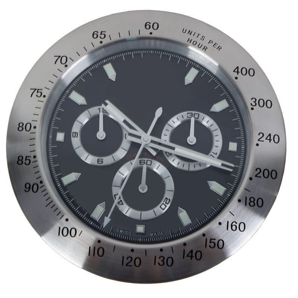 Stainless Steel Silent Wall Clock With Luminous Hands - Image 6