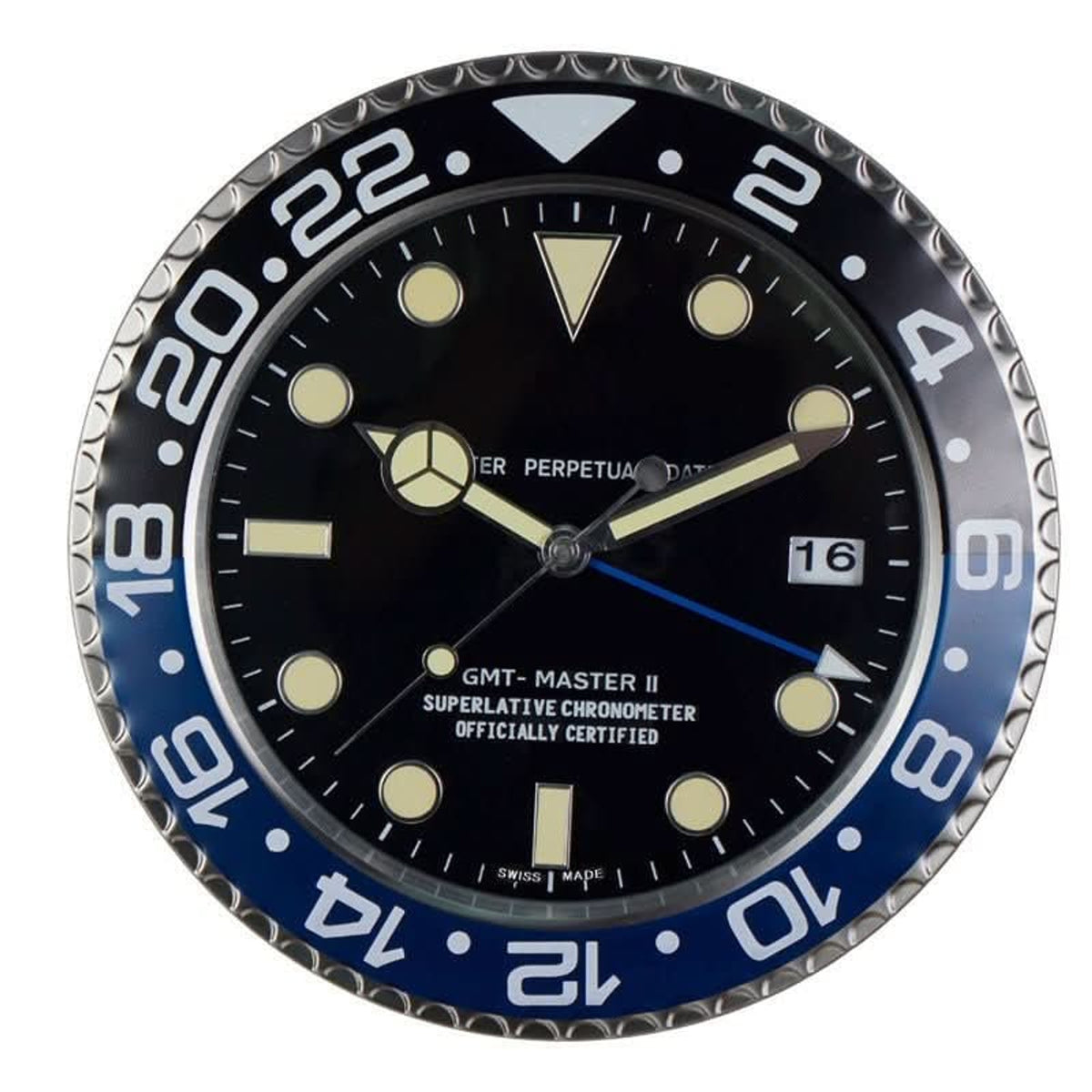 Stainless Steel Silent Wall Clock With Luminous Hands - Image 7