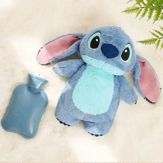 Stitch Plush Hot Water Bottle Extra Large Soft Winter Hand Warmer - Image 4