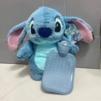 Stitch Plush Hot Water Bottle Extra Large Soft Winter Hand Warmer - Image 1