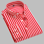 Striped Oxford Shirt with Relaxed Button-Down Fit and Chest Pocket - Image 2