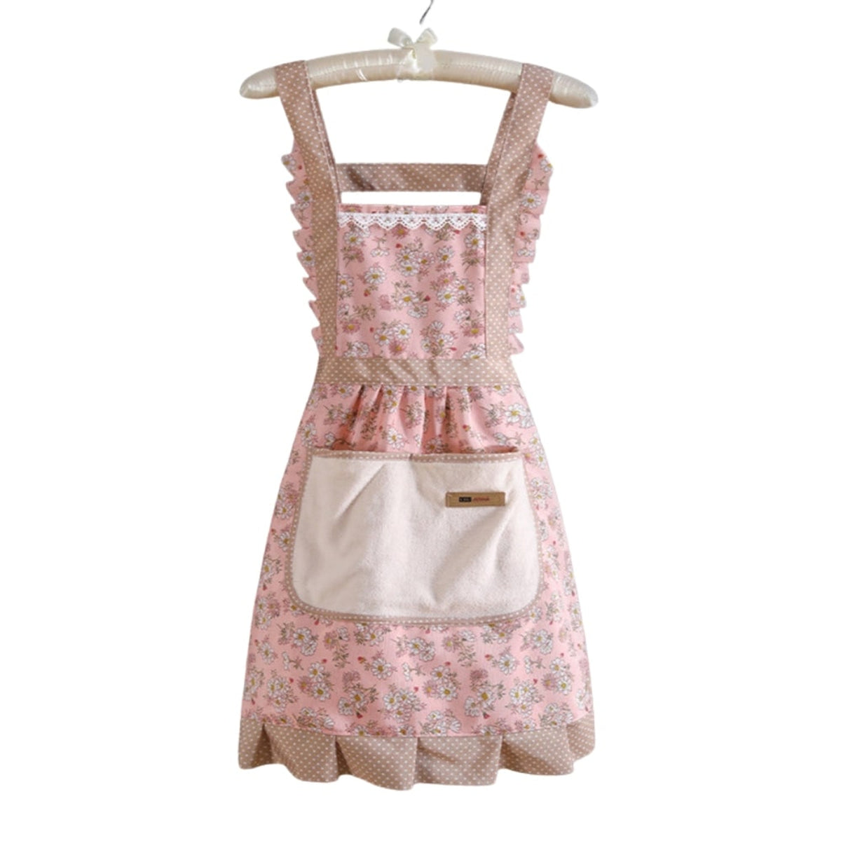 Stylish Cooking Apron With Elegant Floral Design Perfect For Home And Restaurant Use - Image 4