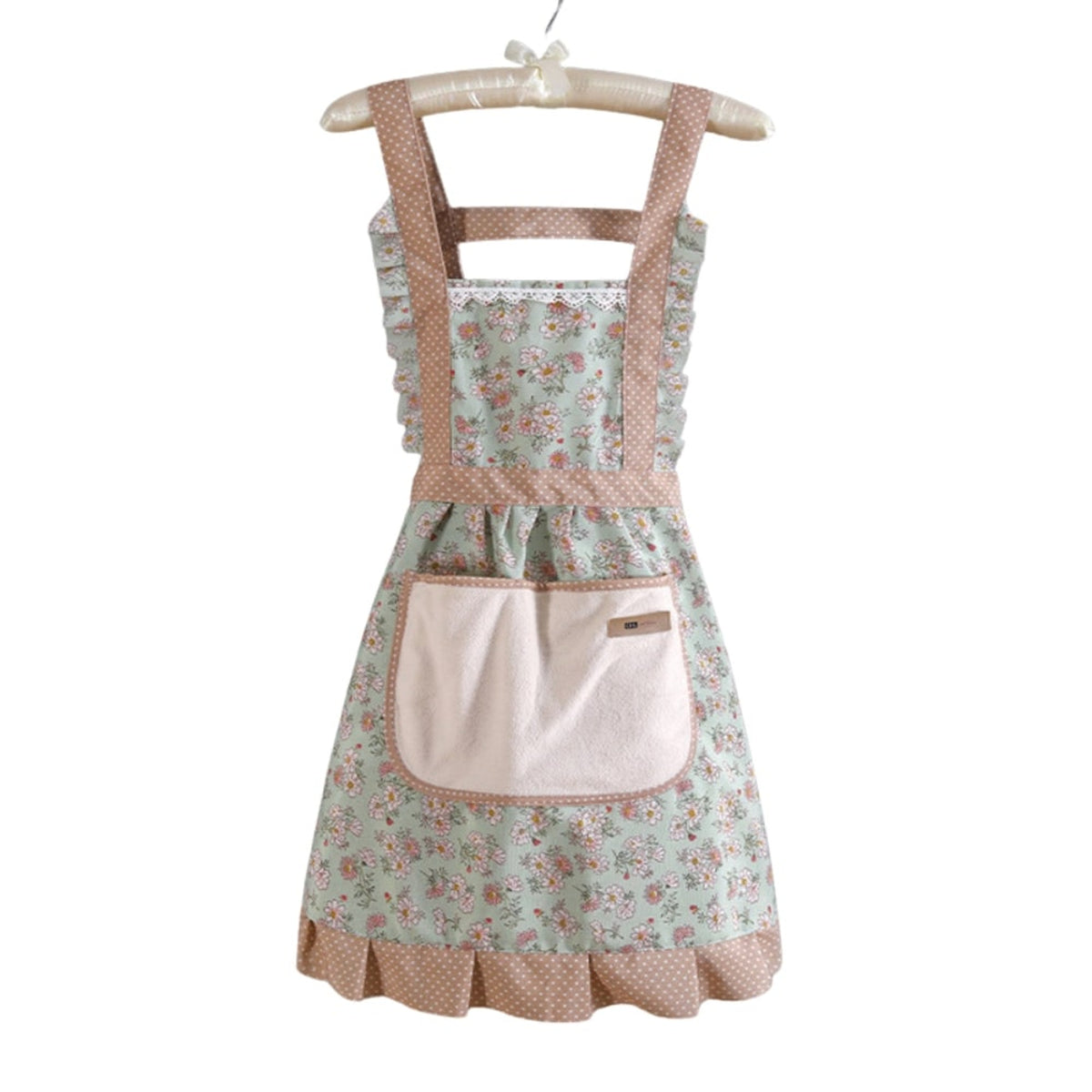 Stylish Cooking Apron With Elegant Floral Design Perfect For Home And Restaurant Use - Image 3