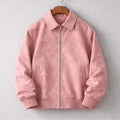 Suede Jacket with Relaxed Tailored Fit and Zip Pockets - Image 1