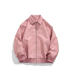 Suede Jacket with Relaxed Tailored Fit and Zip Pockets - Image 2