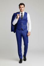 NOVA |  Men's Tailored Fit Single Breasted Two-buttons 3 Pieces Wedding Suits Regular price