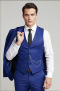 NOVA |  Men's Tailored Fit Single Breasted Two-buttons 3 Pieces Wedding Suits Regular price