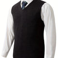 Sweater Vests with Classic Knit Fit and V-Neck - Image 1