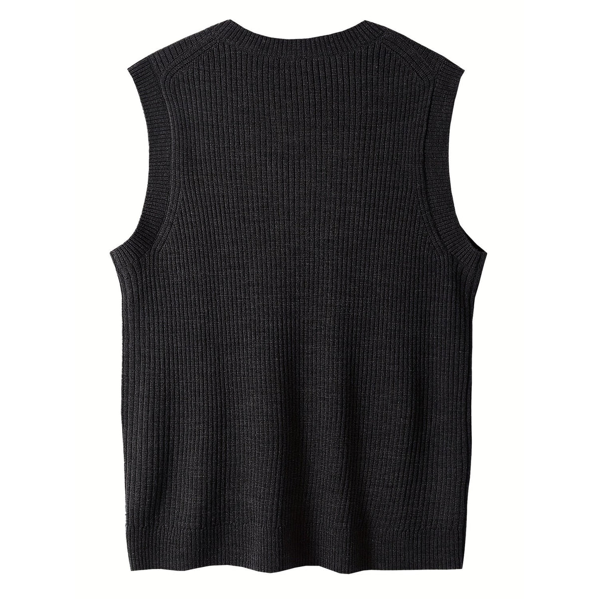 Sweater Vests with Classic Knit Fit and V-Neck - Image 2