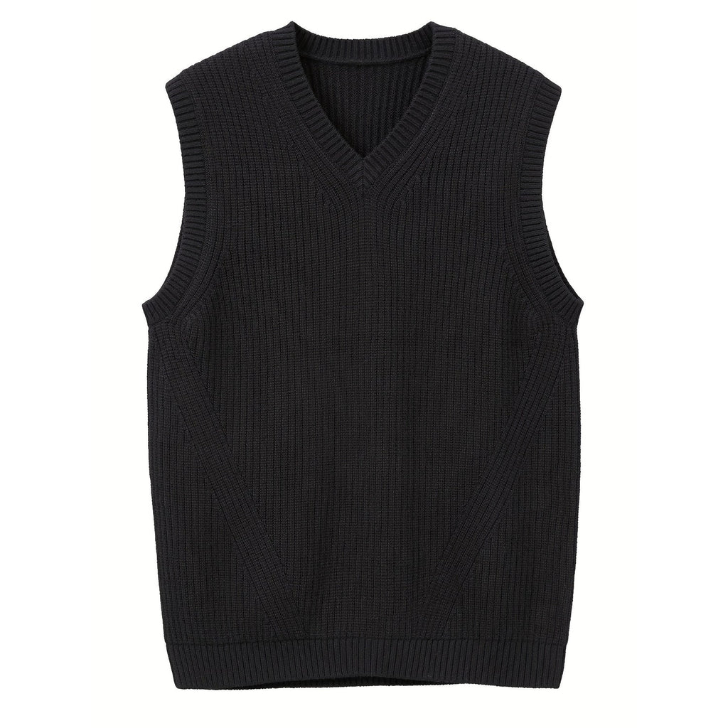 Sweater Vests with Classic Knit Fit and V-Neck - Image 3