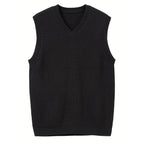 Sweater Vests with Classic Knit Fit and V-Neck - Image 3