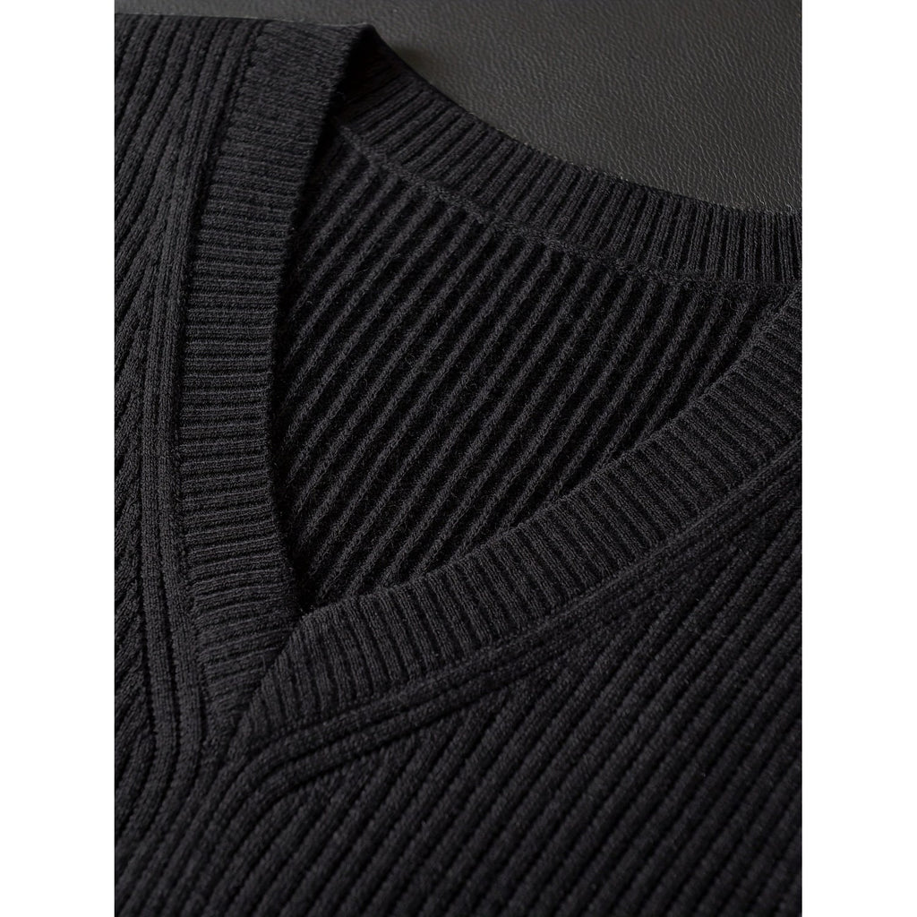 Sweater Vests with Classic Knit Fit and V-Neck - Image 5